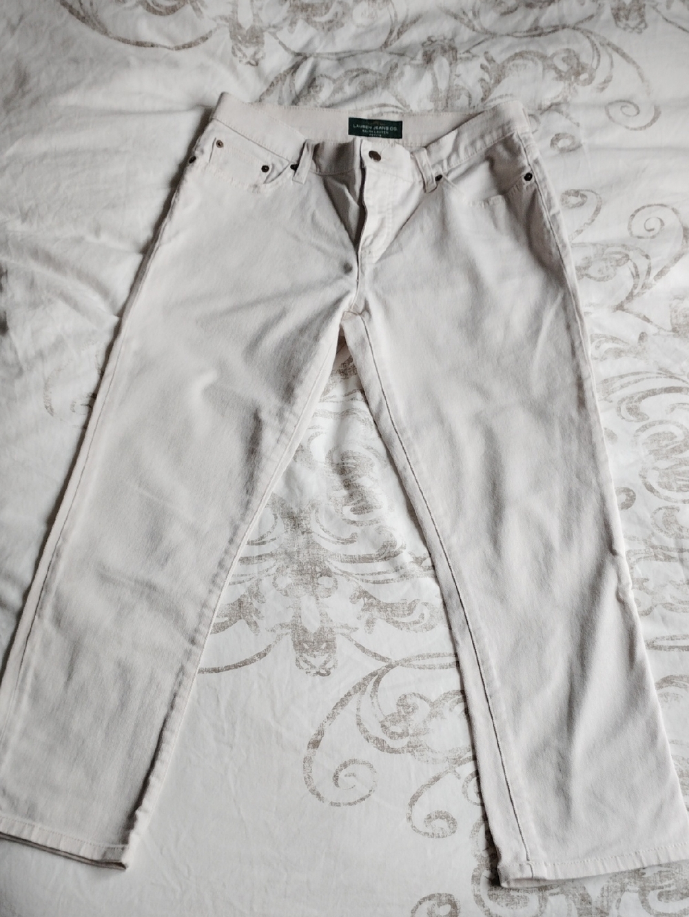 LRL Ralph Lauren Petite Ivory Jeans Size 8P
